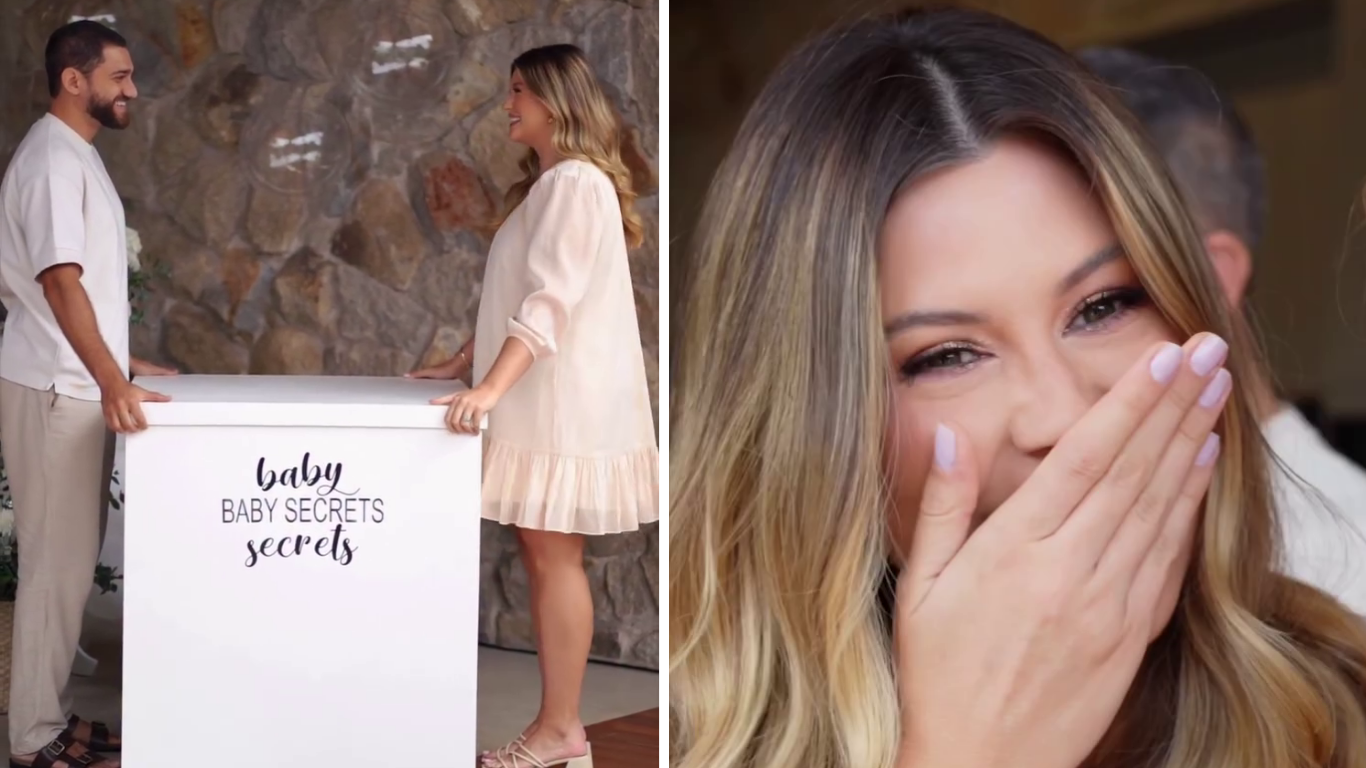 Influenciadora Nina Secrets revela sexo do 1º filho durante Dia das Mães