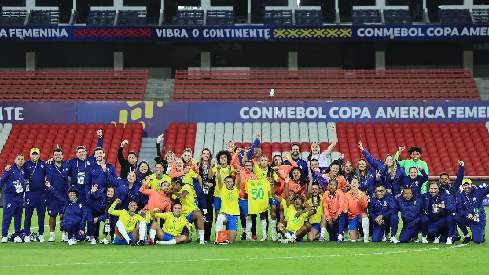 Copa América Feminina: Brasil enfrenta a Colômbia em busca do nono título