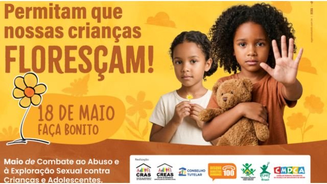 Secretaria de Assistência Social de Mucuri lança campanha “Permitam que nossas crianças floresçam” em defesa da infância e da adolescência