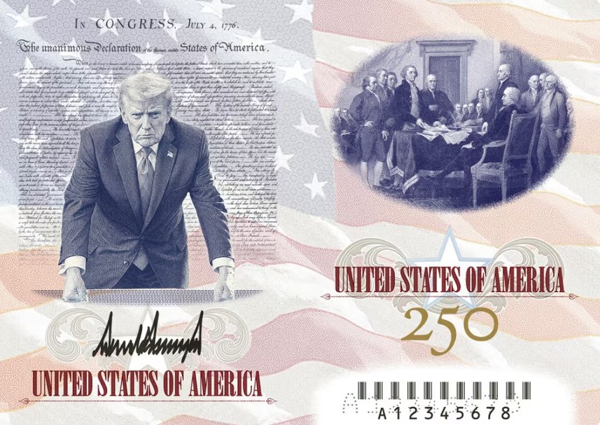 Trump faz nova publicação com imagem de si mesmo no passaporte dos EUA