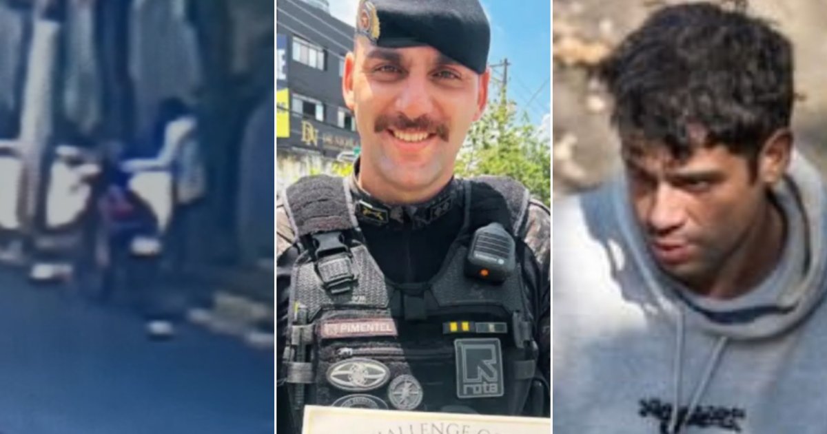 Veja momento em que rapaz deixa moto após atentado contra tenente da Rota