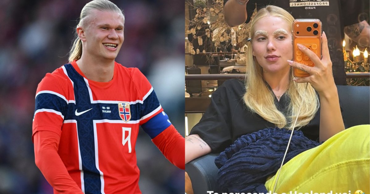 Virginia se compara ao jogador Haaland após retocar visual