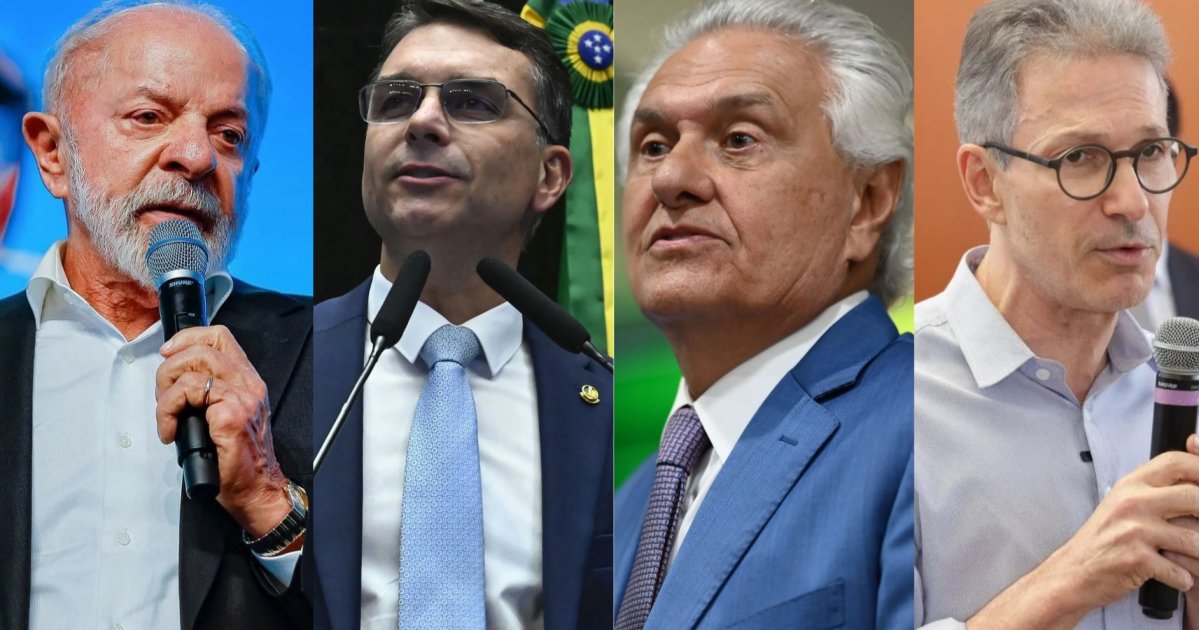 PoderData/Aya: Lula empata com Flávio, Zema e Caiado no 2º turno