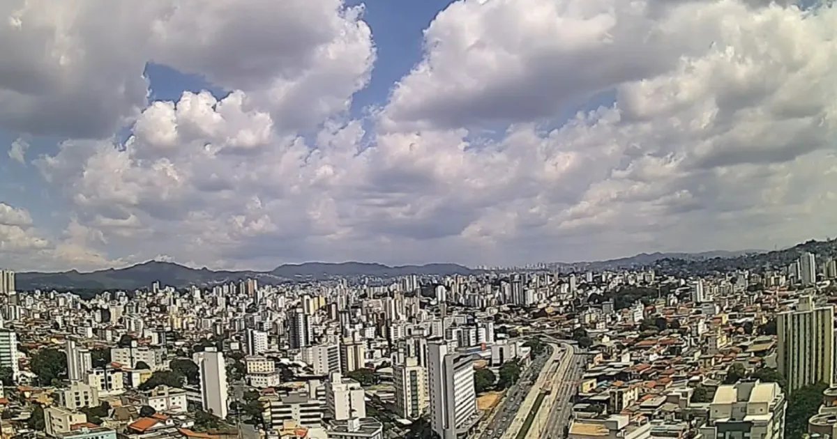 Belo Horizonte tem semana de céu aberto e máximas de 34ºC