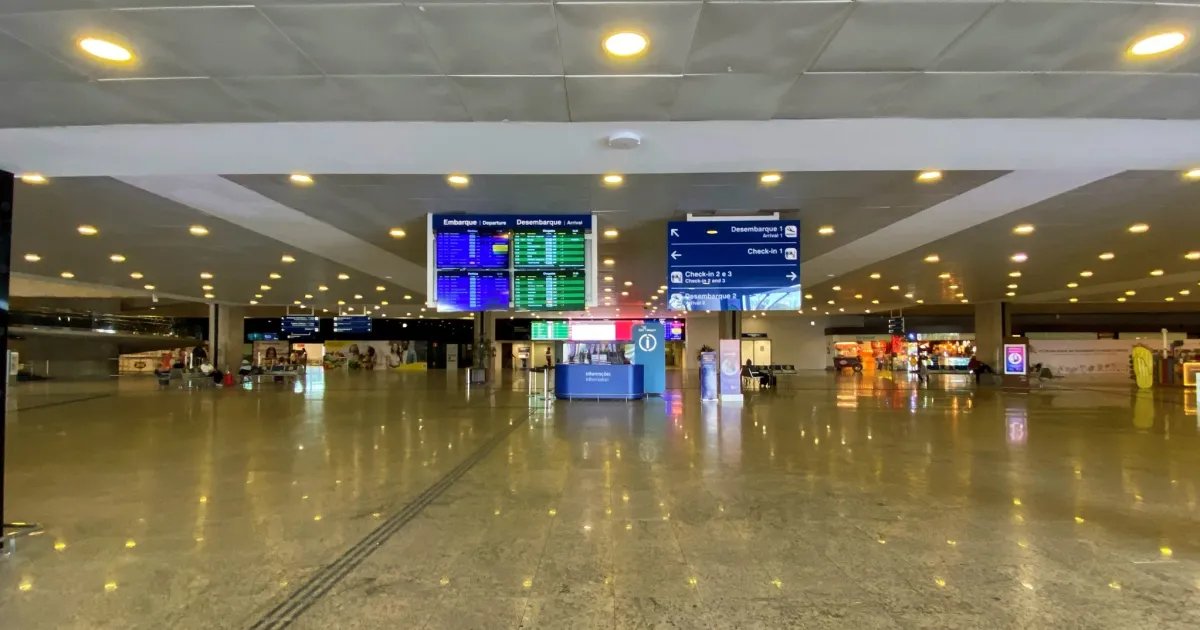 MG: Mau tempo suspende operações do Aeroporto de Confins por quase uma hora